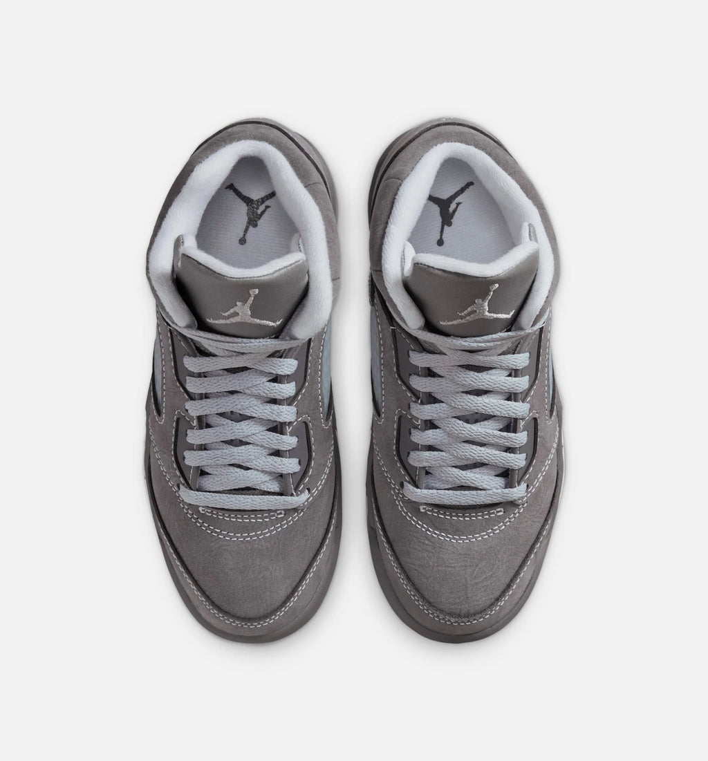 Air Jordan 5 Retro Wolf Grey Preschool Lifestyle Shoe Light Graphite White Wolf Grey