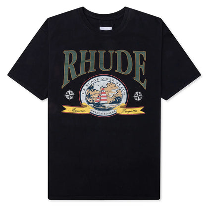 Monaco Regatta Tee Vintage Black