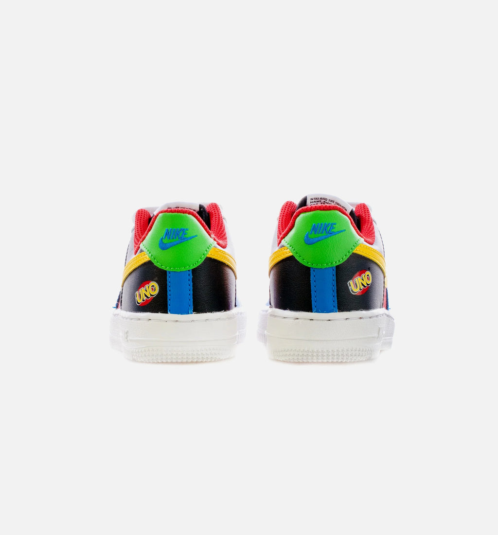 Air Force 1 UNO Preschool Lifestyle Shoe Black Red Multi Free Shipping