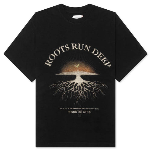 Roots Run Deep S S Tee Black