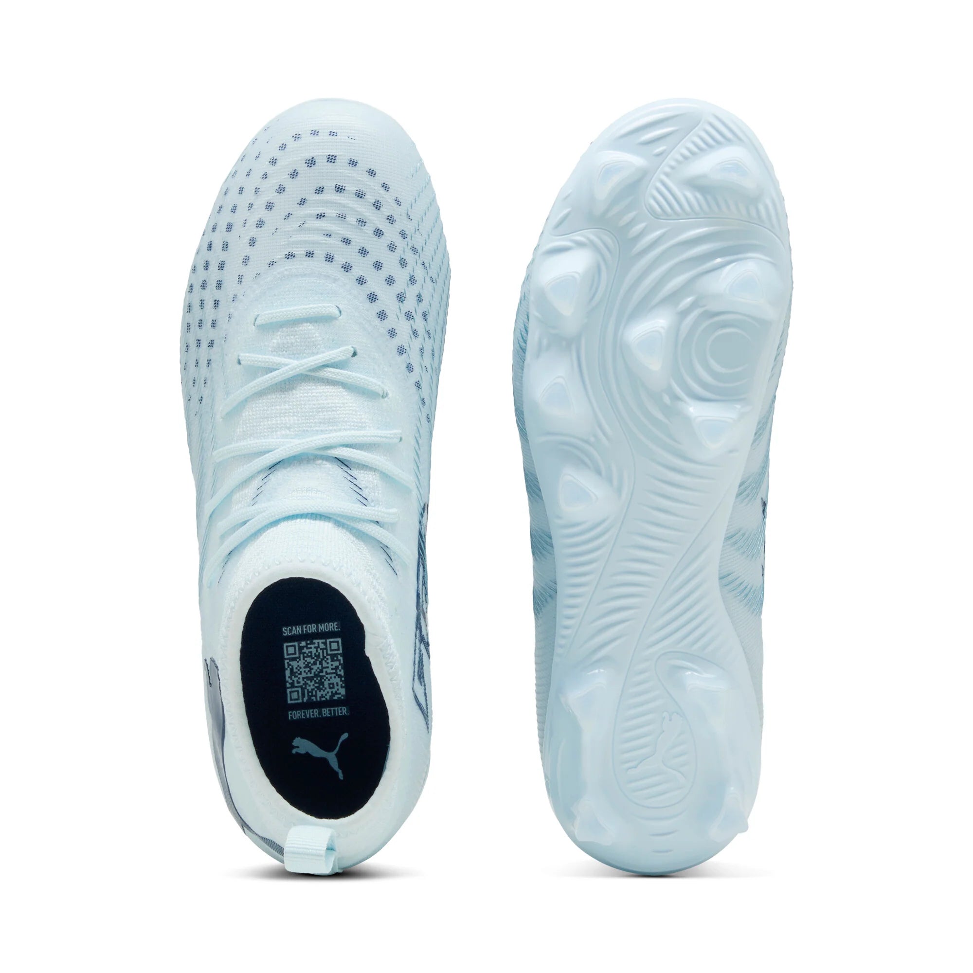 PUMA Future 9 Match FG AG Firm Ground Artificial Ground Youth Soccer Cleats Icy blue