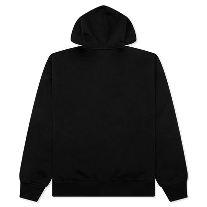 Brooklyn Fleece Full Zip Hoodie Black White
