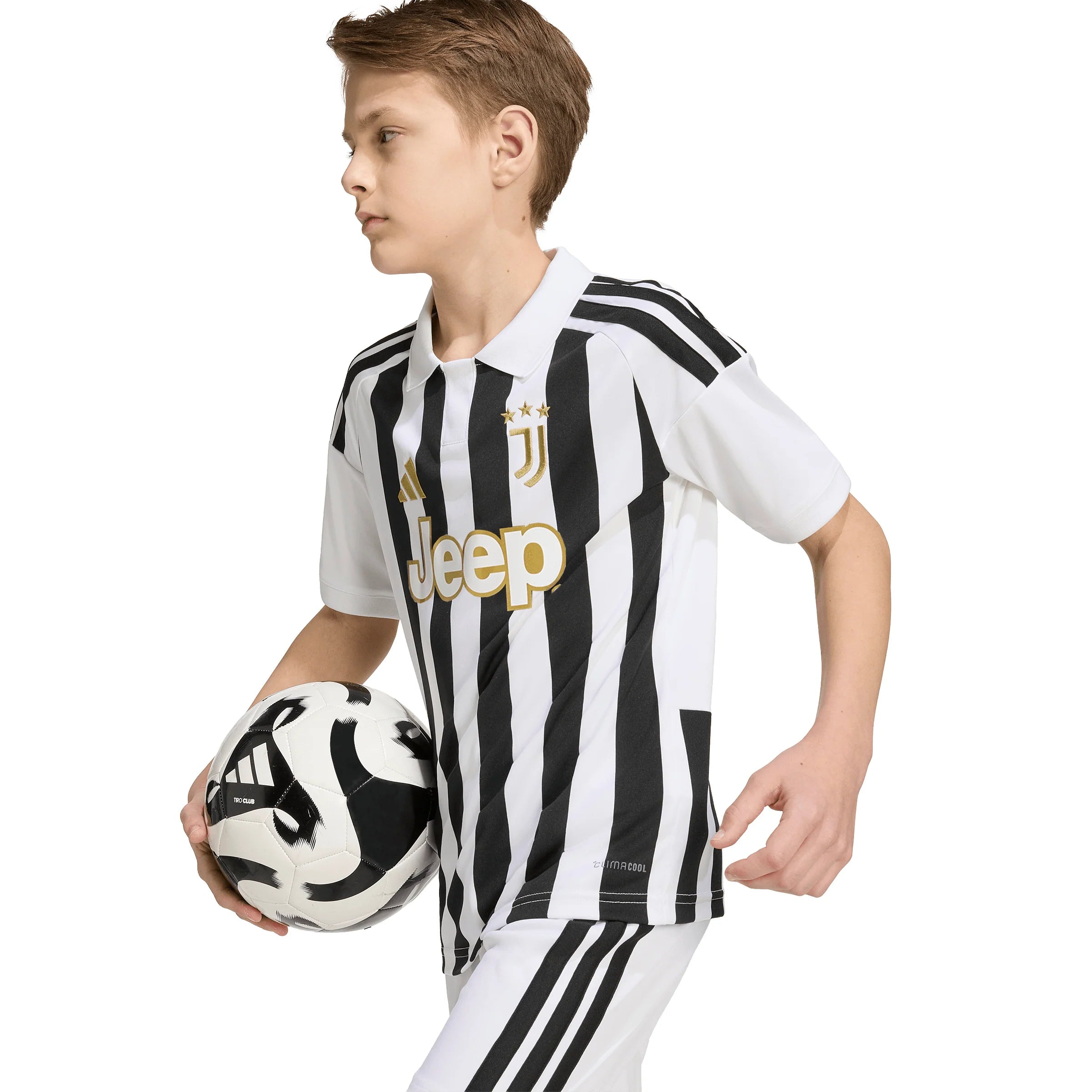 adidas Juventus Home Youth Soccer Jersey 26 27 White Black