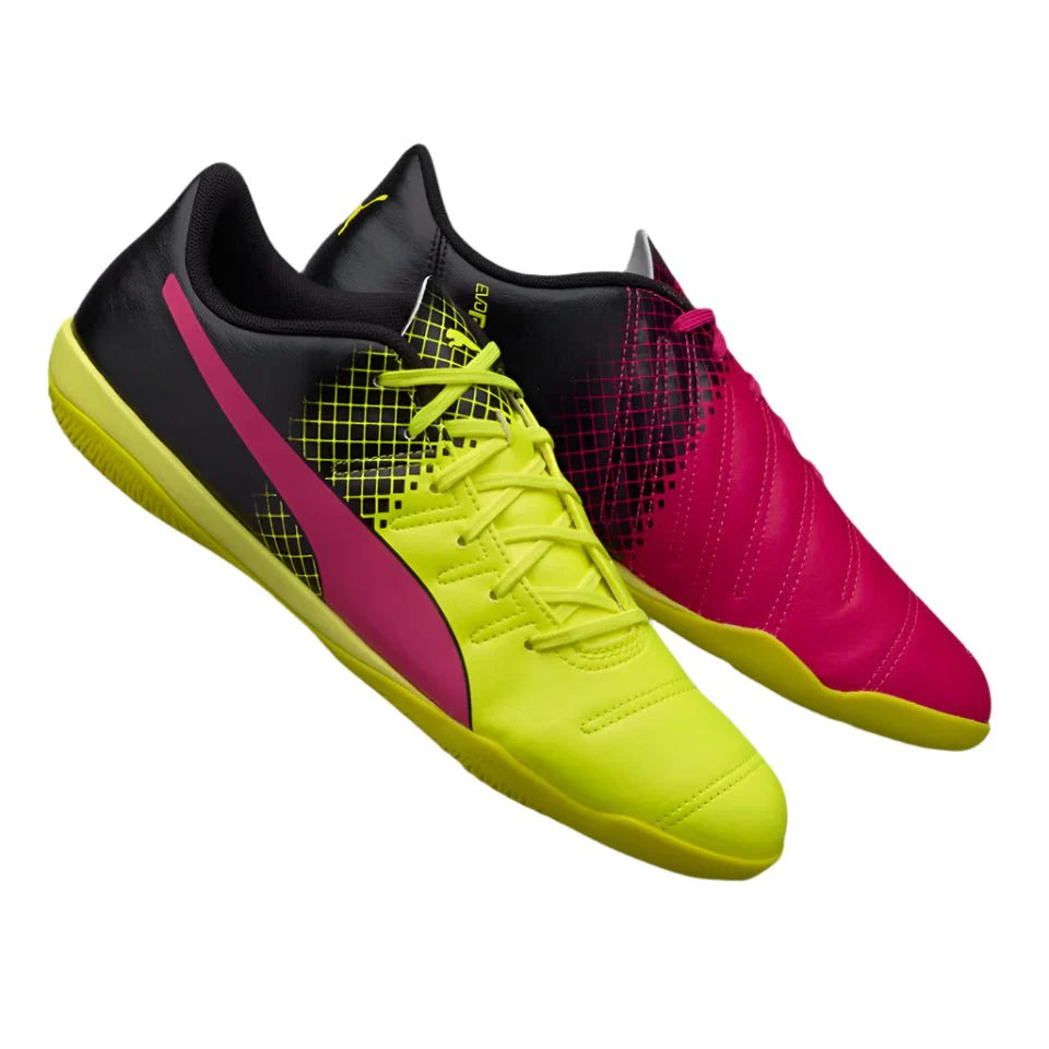 PUMA Evopower 43 Tricks IT Indoor Boots Pink Glo Safety Yellow