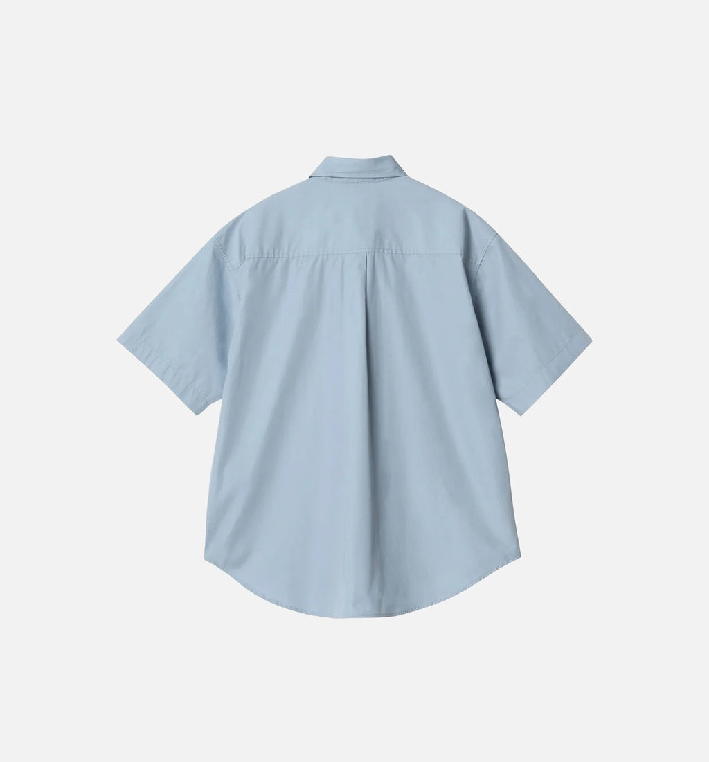 Jaxon Button Up Womens Shirt Frosted Blue