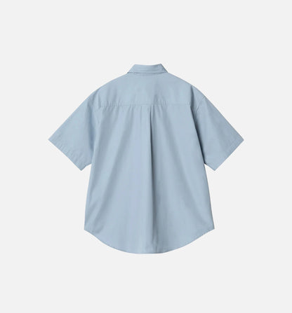 Jaxon Button Up Womens Shirt Frosted Blue
