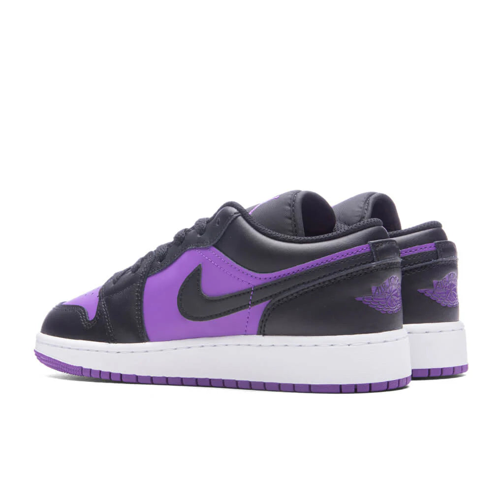 Air Jordan 1 Low GS Purple Venom Black White