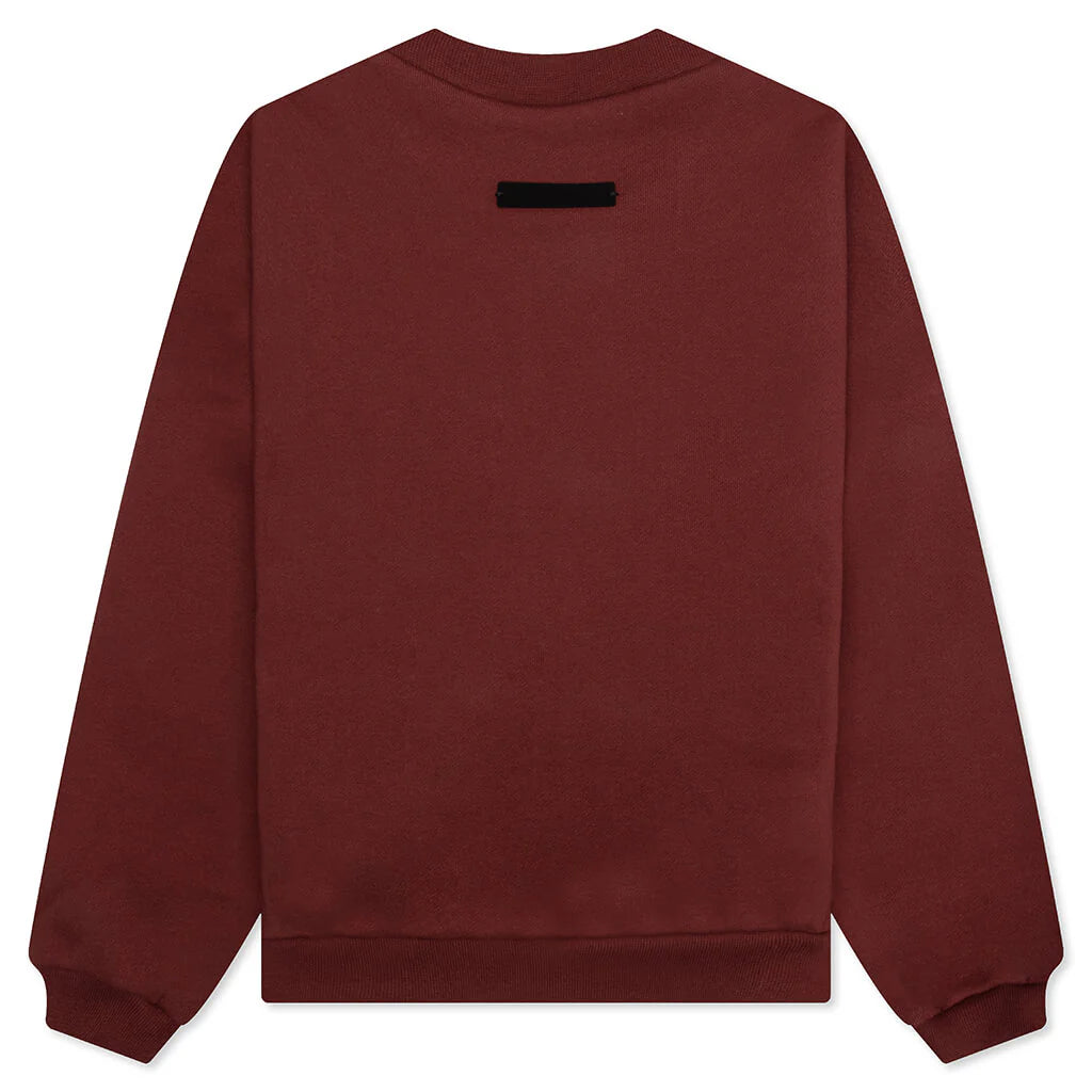 Kids Fleece Crewneck Crimson