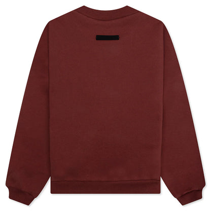 Kids Fleece Crewneck Crimson