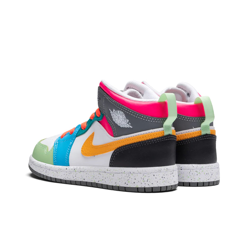 Jordan 1 Mid SE PS White Taxi Dark Shadow Hyper Pink