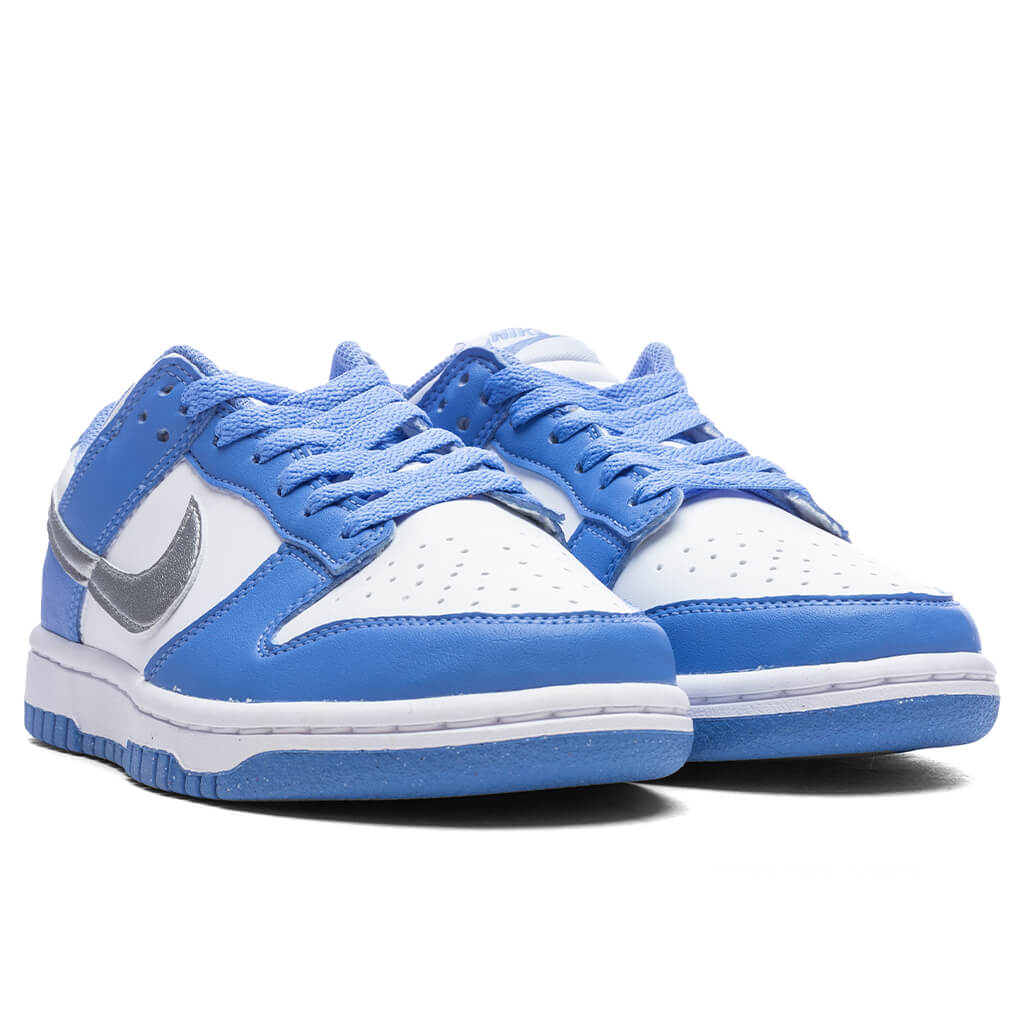 Womens Dunk Low Royal Pulse Metallic Silver White