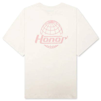 Honor Globe Logo Tee Cream