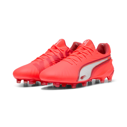 PUMA King Ultimate FG AG Firm Multi Ground Soccer Cleats Red