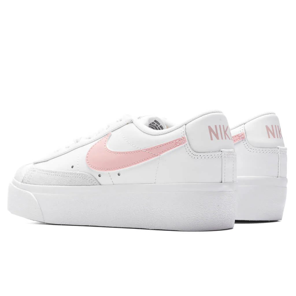 Womens Blazer Low Platform White Pink Glaze