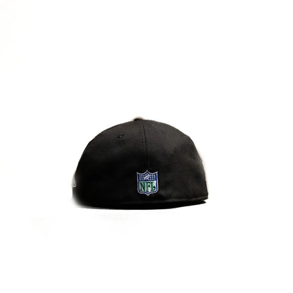 New Era Seattle Seahawks 59FIFTY Fitted Hat Super Bowl Patch Black