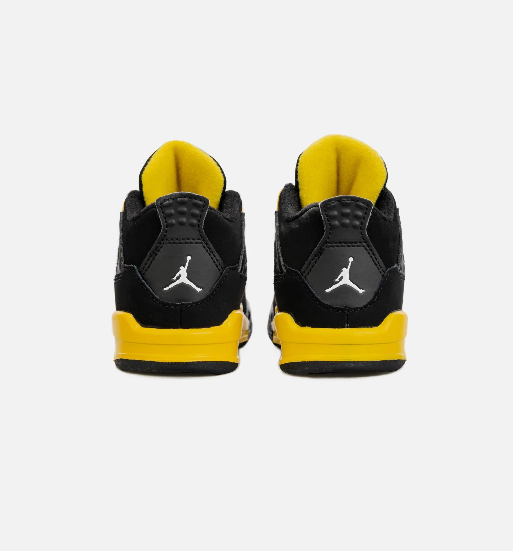 Air Jordan 4 Retro Thunder Infant Toddler Lifestyle Shoe Black Yellow