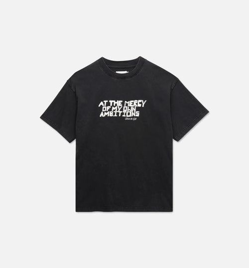 Ambitions Mens Short Sleeve Shirt Black White