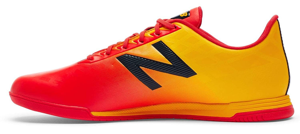 New Balance Mens Furon 40 Dispatch IN Indoor Football Boots Flame Azteca Gold