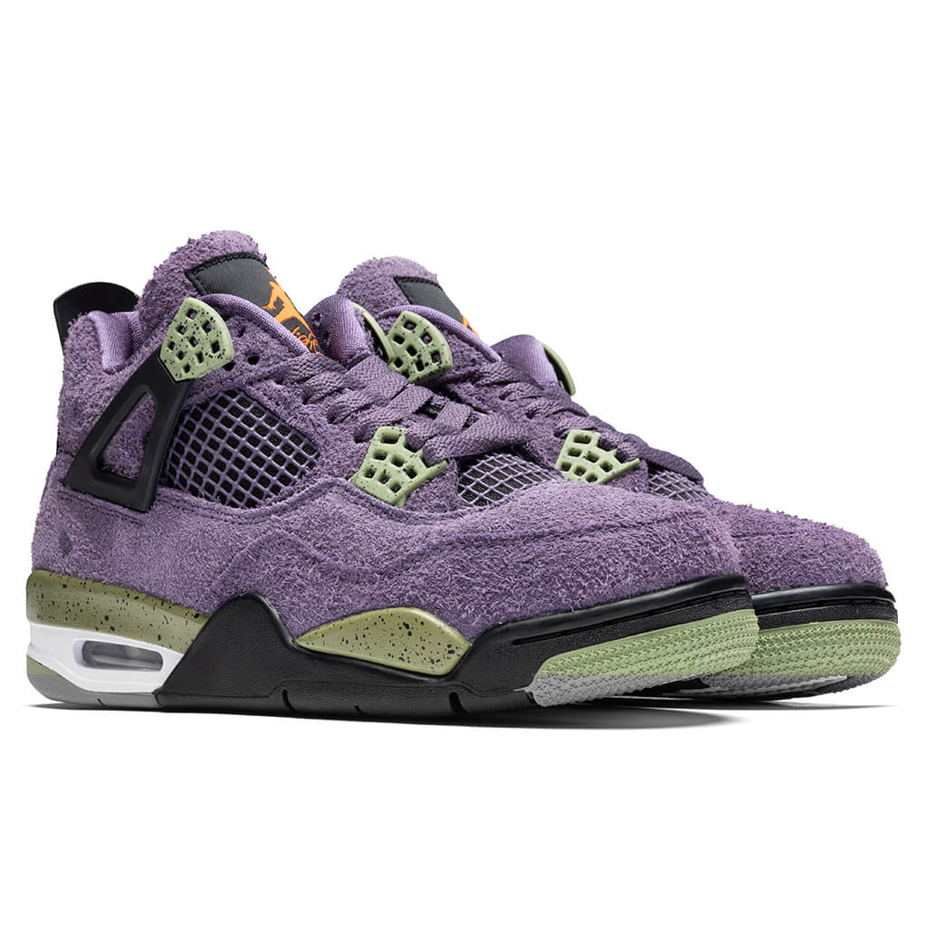 Womens Air Jordan 4 Retro Canyon Purple Safety Orange Alligator