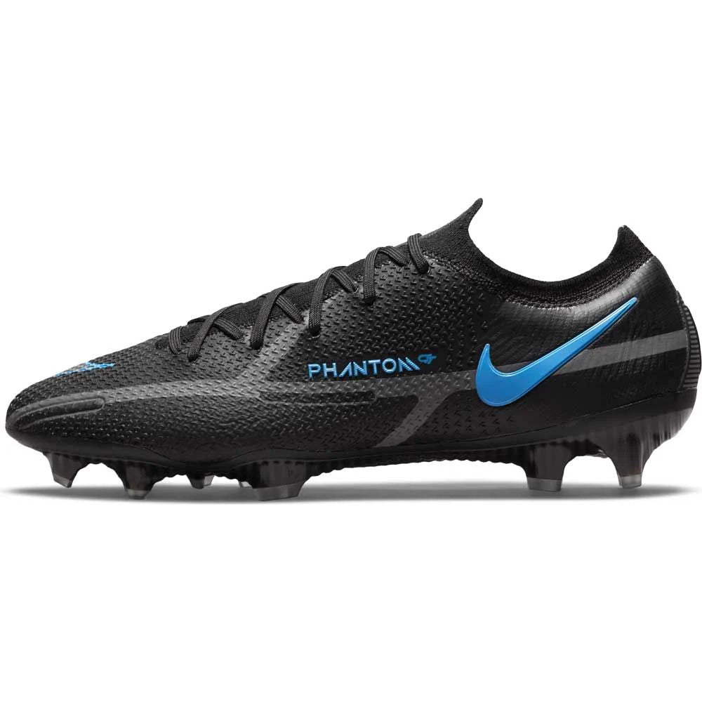 Nike Phantom GT2 Elite FG Firm Ground Soccer Cleats Black Black Iroman Grey
