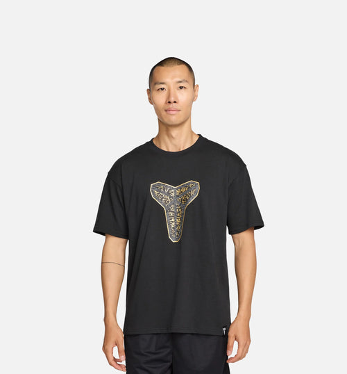 Kobe Mamba Day Dri Fit Mens Short Sleeve Shirt Black
