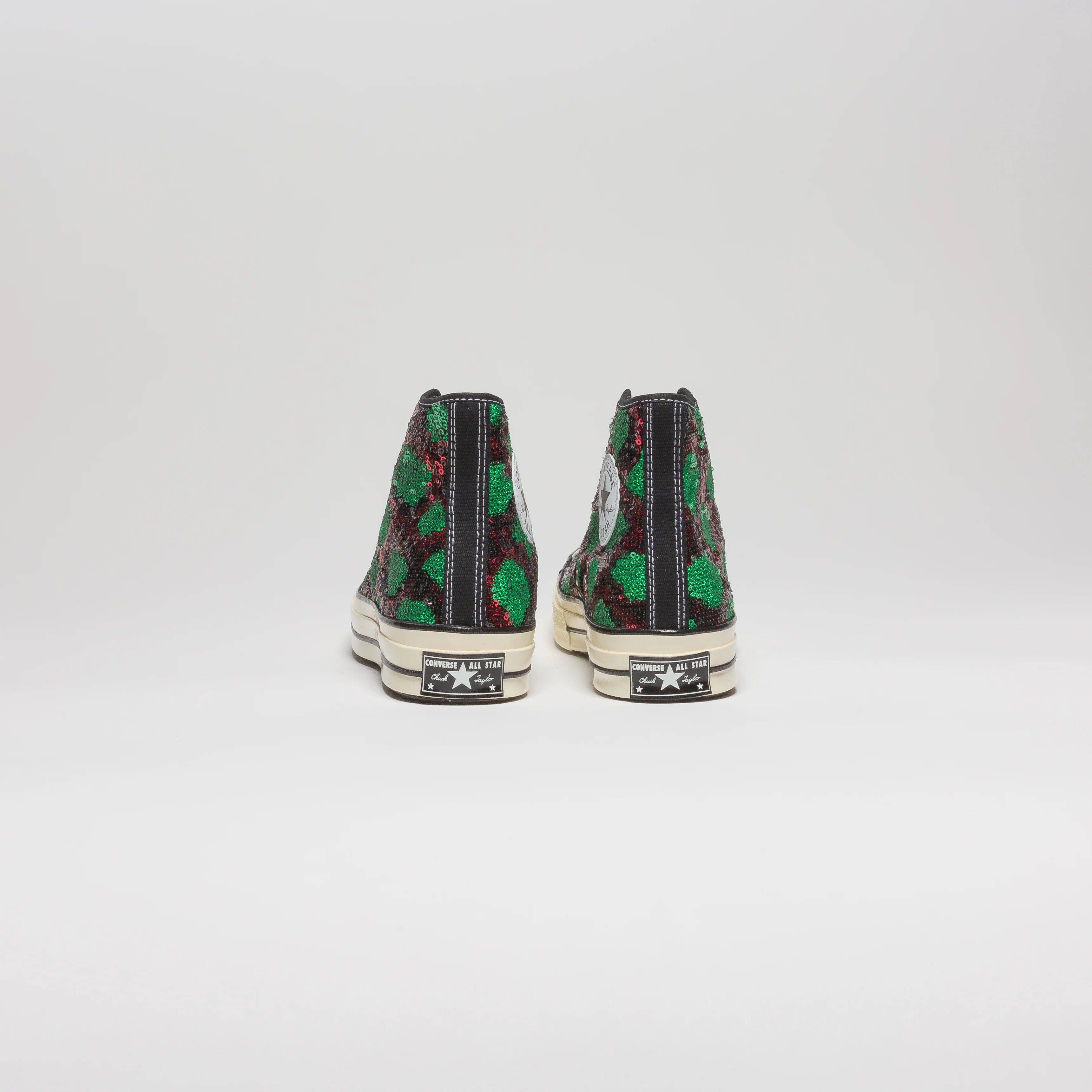 Chuck Taylor All Star Sequin High Top Mens Lifestyle Shoe Red Green