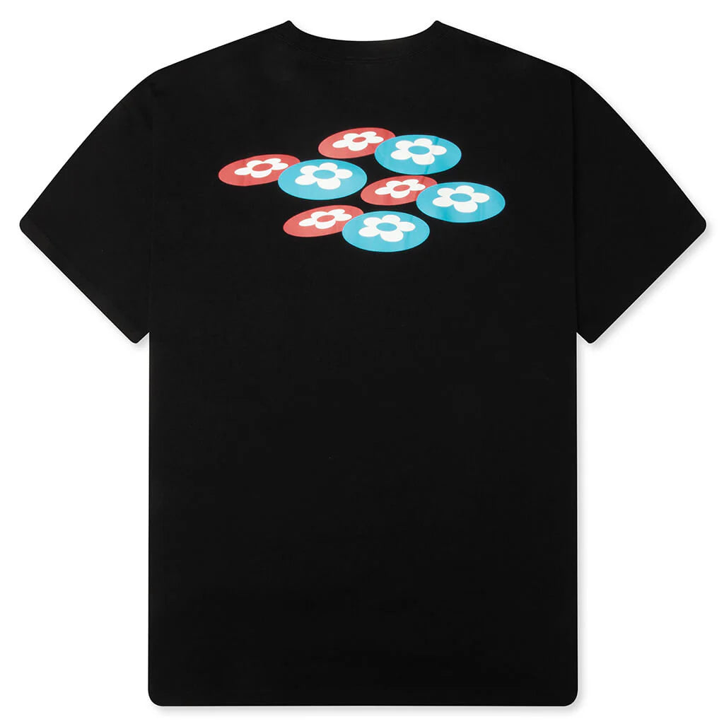 Two Flower Tee Black