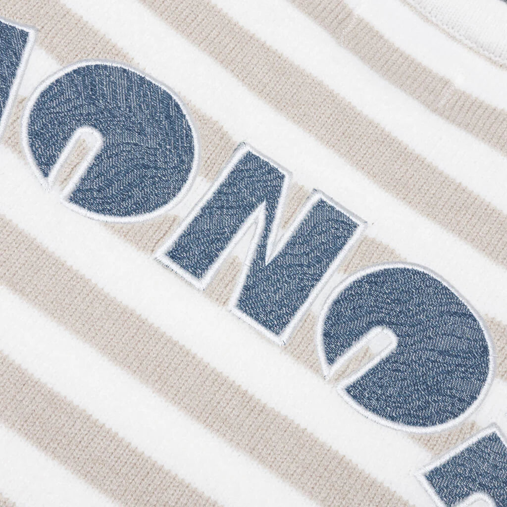 Multi Stripe Crewneck Bone