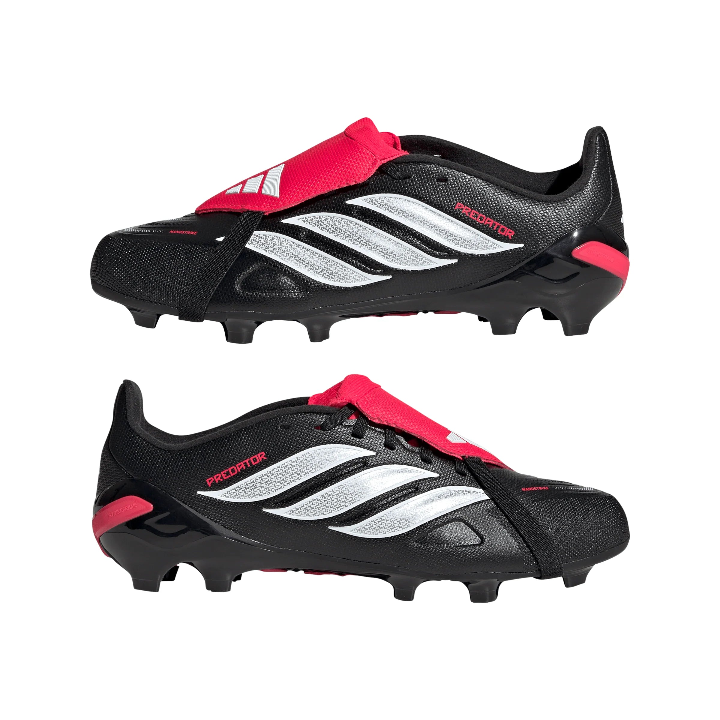 adidas Predator League Fold Over Tongue FG Firm Ground Youth Soccer Cleats Black White