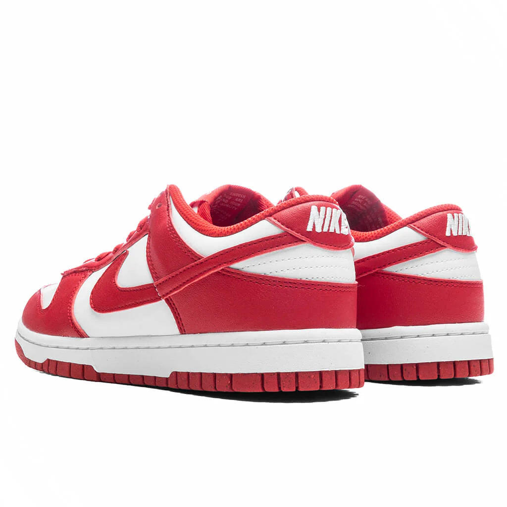 Womens Dunk Low White University Red