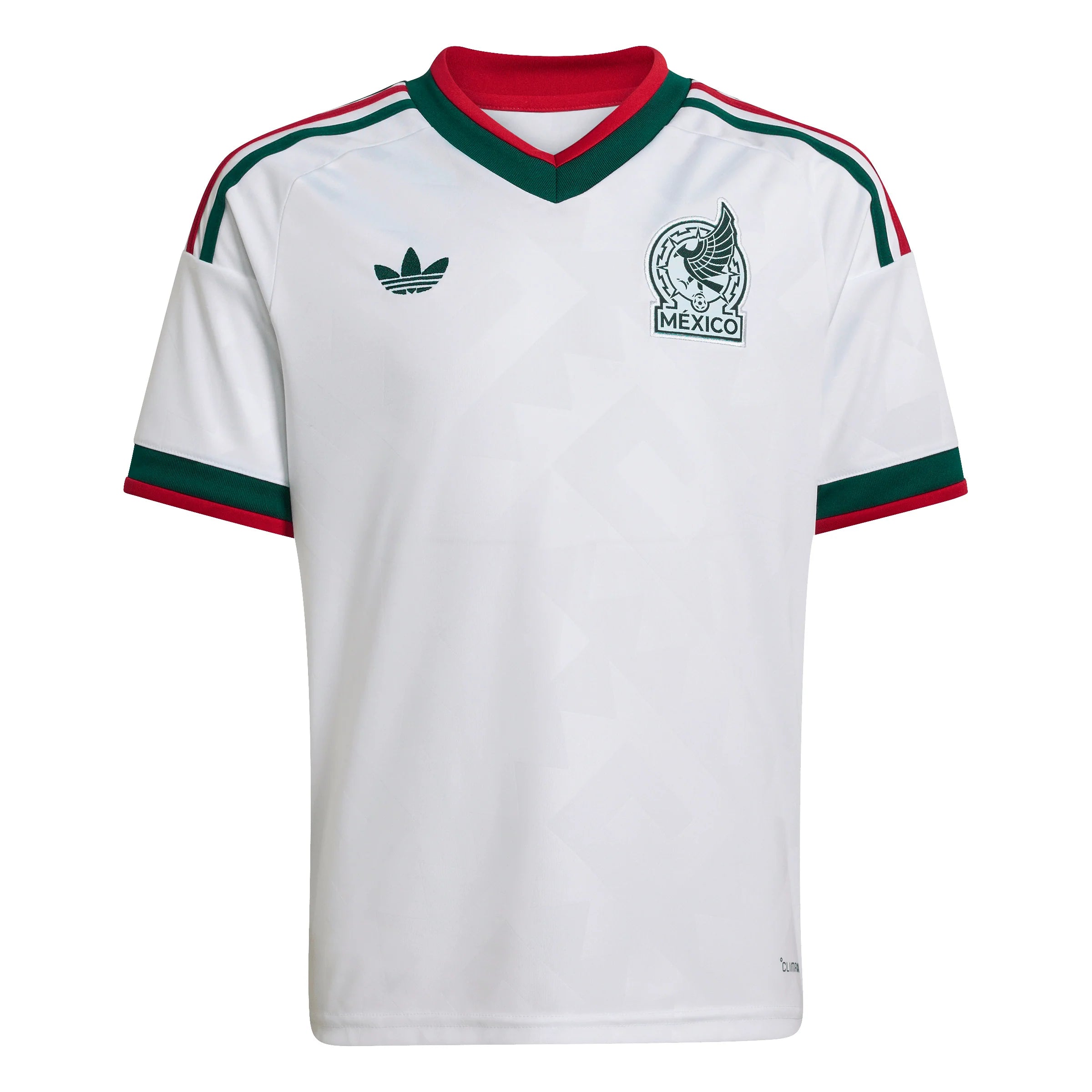 adidas Mexico Away Youth Soccer Jersey 2026 White
