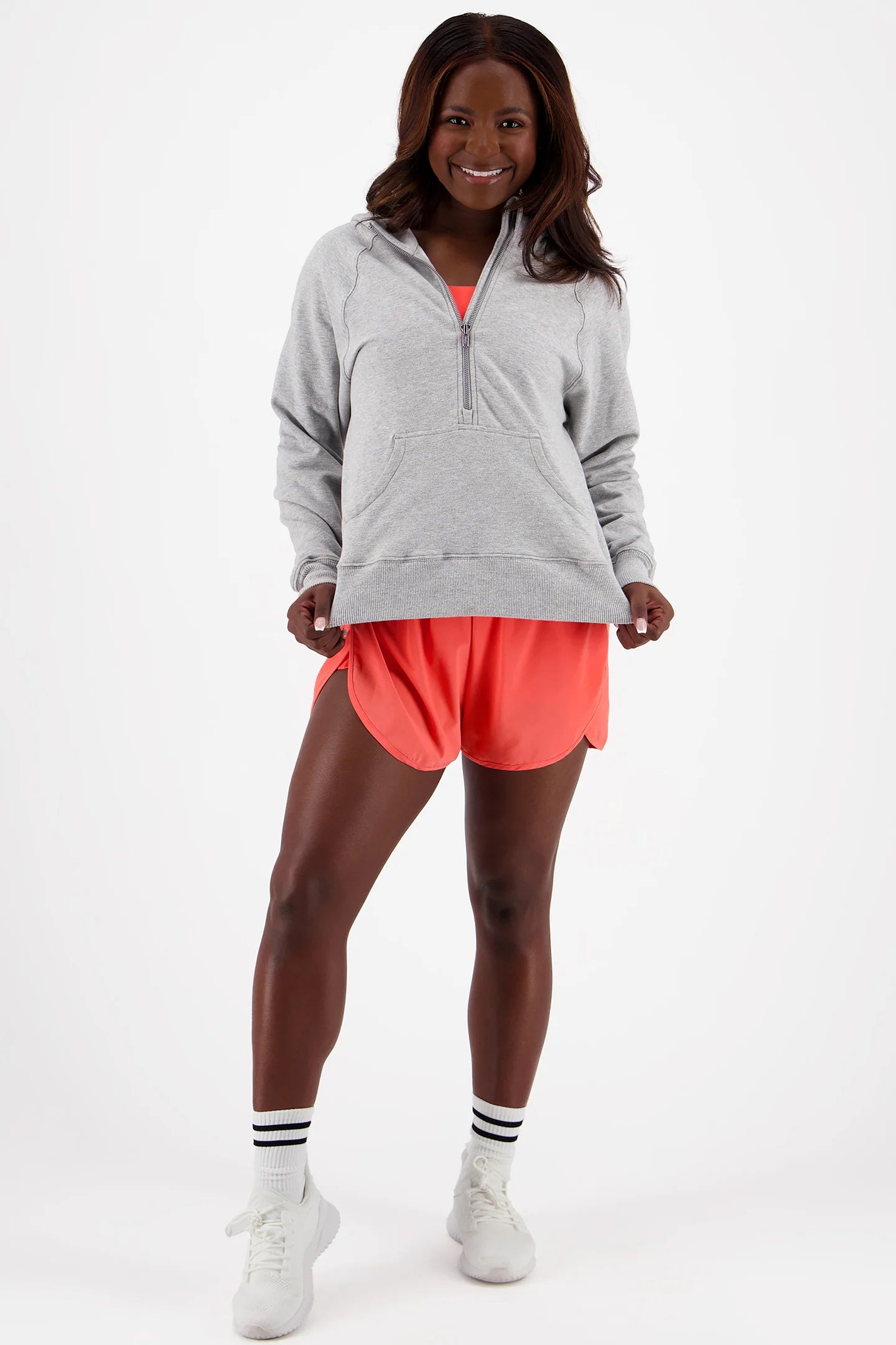 Half Zip Hooded Pullover