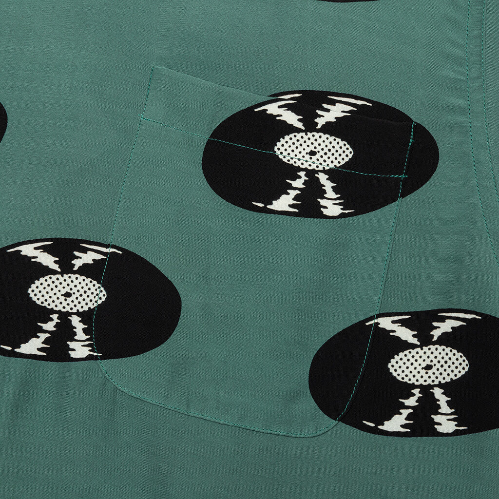 Hawaiian S S Shirt Type 4 Green