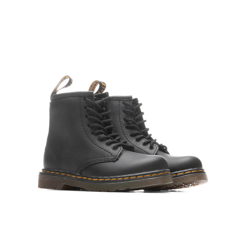 Toddler 1460 Softy T Leather Lace Up Boots Black