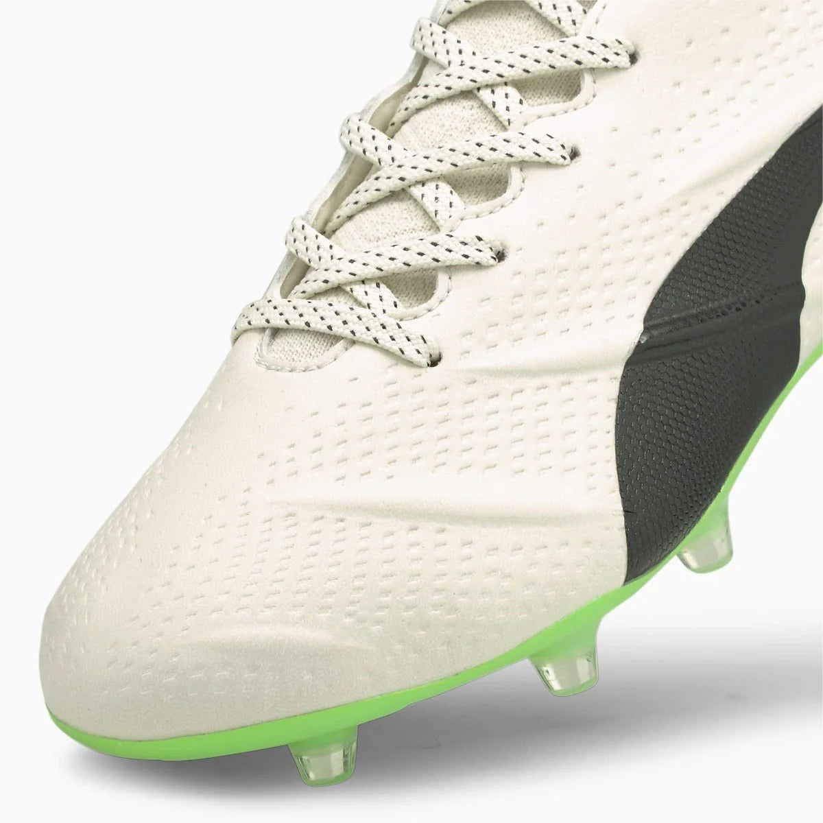 PUMA King Platinum 21 Vegan FG AG Multi Ground Soccer Cleats Glow Black Green
