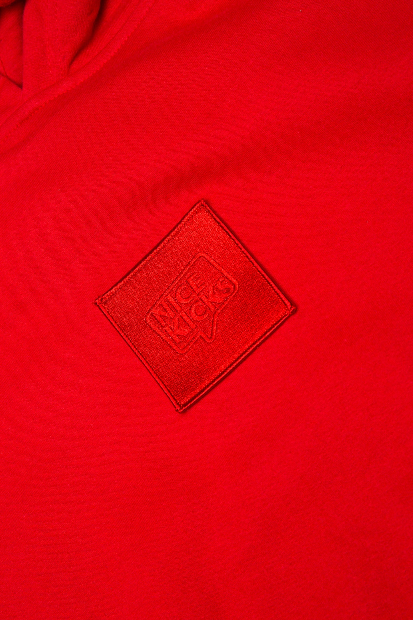 Box Patch Collection Mens Hoodie Red Red