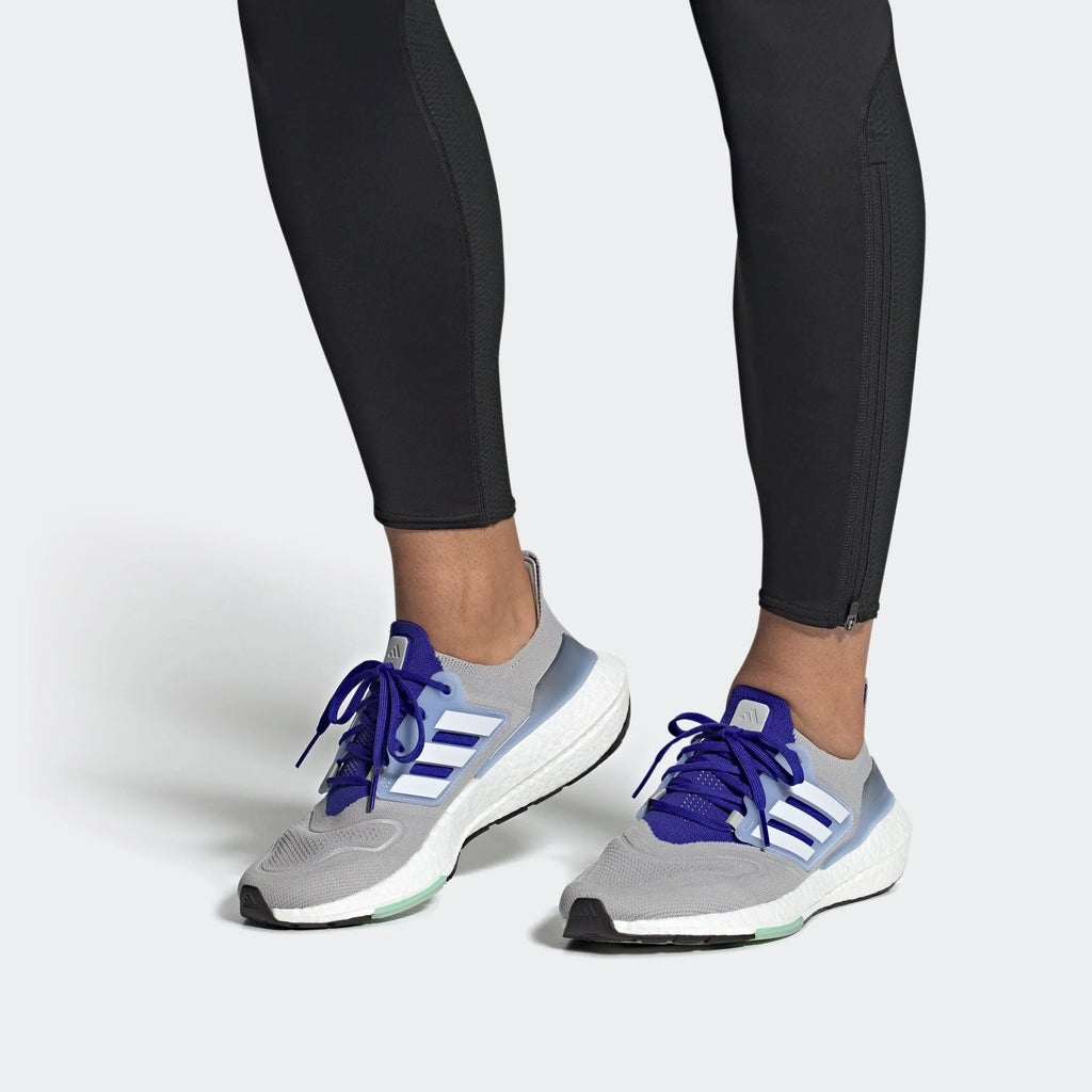 adidas Ultraboost 22 Grey White Lucid Blue