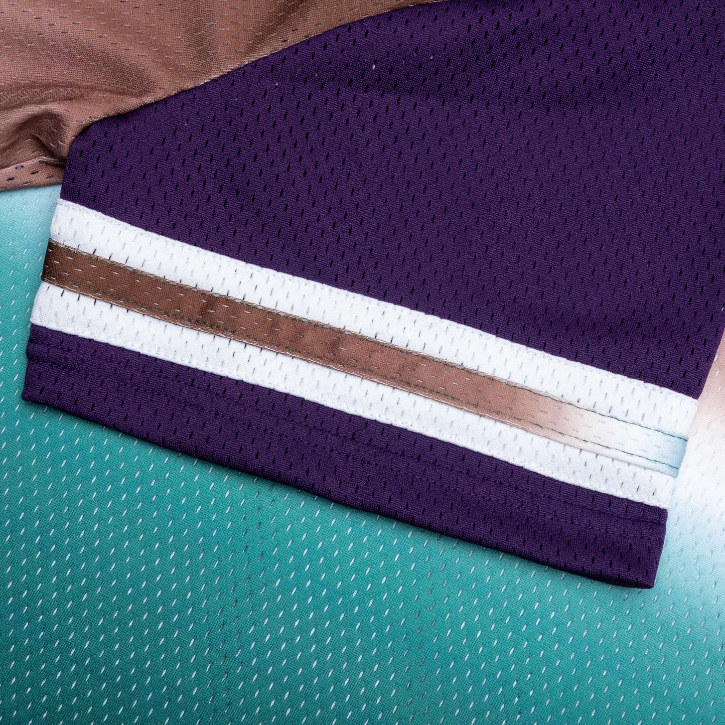 Mesh Football Jersey Brown Multi