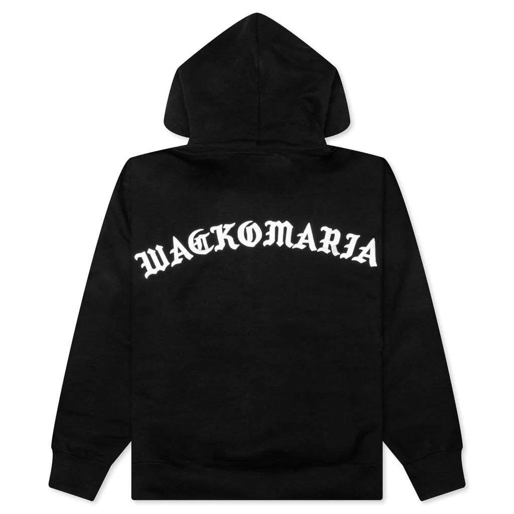 Heavy Weight Pullover Hooded Sweat Shirt Type 2 Black